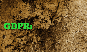 GDPR: چه چیزی باید بدانید؟