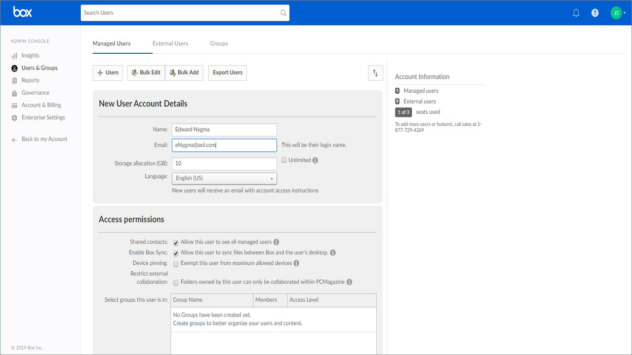  Box (Business) 19 کاربر 
